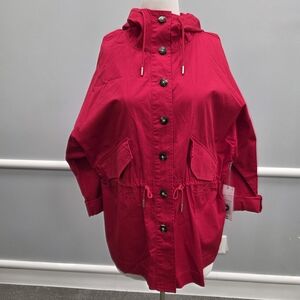 Liz Claiborne Women's Vibrant Red Utility Jacket